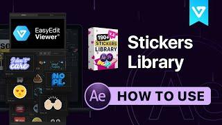 How to Use Live Stickers Library | Tutorial for After Effects