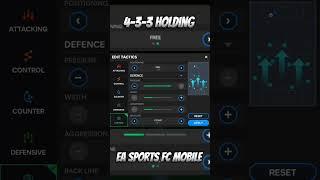 Manager mode 4-3-3 holding tactics in  Newest EA SPORTS FC MOBILE #fcmobile #fifamobile #eafcmobile