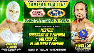 CMLL EN VIVO DESDE LA ARENA MÉXICO - DOMINGO 22 DE SEPTIEMBRE 2024