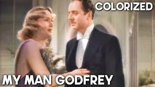 My Man Godfrey | COLORIZED | Romantic Drama | Old Comedy Film | William Powell