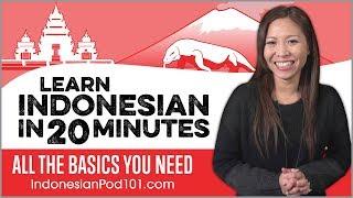 Learn Indonesian in 20 Minutes - ALL the Basics You Need