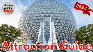 EPCOT - ATTRACTION GUIDE - 2023 - All Rides + Shows - Walt Disney World
