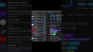 sql extension in vscode #shorts #vscode #sql