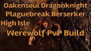 ESO - Oakensoul Dragonknight Werewolf PvP Build - Bisclavret