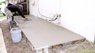 DIY Concrete slab - How to form and pour on yourself