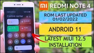 Install Latest MIUI 12.5 Android 11 Stable Rom ft. Redmi Note 4 Mido Best Rom For Daily Use | 2022