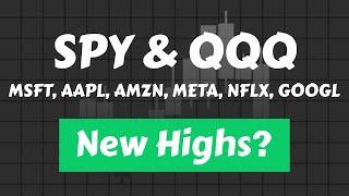 Stock Market New Highs This Week? SPY & QQQ | Microsoft | Apple | Amazon | Meta | Google | Netflix