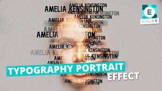 Pixlr E Typography Portrait Effect Tutorial in Pixlr E