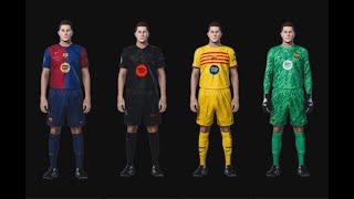 FC BARCELONA KITS 2024-2025 PES 2021 SMOKEPATCH SIDER or CPK