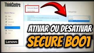 Boot Windows DESATIVAR/ATIVAR SECURE BOOT LEGACY OU UEFI. ThinkCentre Lenovo Ryzen 7 Pro.