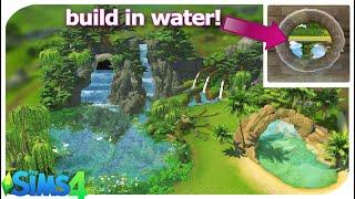 How to Landscape Like a Pro & Build INSIDE Ponds! | Sims 4 Tutorial