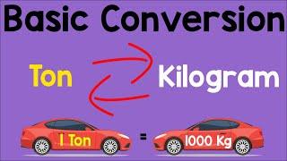 Converting Kilogram to Metric Ton and Metric Ton to Kilogram | Animation