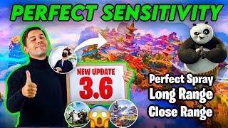 New Update 3.6  Bgmi And Pubgm 2025 Best sensitivity settings For All devices