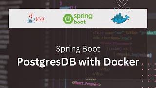 Postgres DB for Spring Boot project (Docker, Java) #tutorial