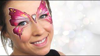 One-Stroke Butterfly Face Painting Tutorial | Ashlea Henson