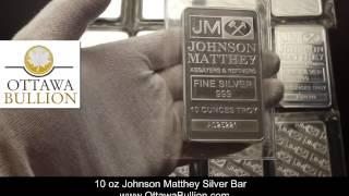 10 oz Johnson Matthey Silver Bar - Where to Buy Silver Bars in Ottawa?