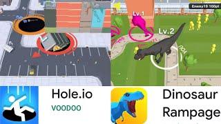 Hole.io V/S Dinosaur COMPARE || GAMERZ TOPER