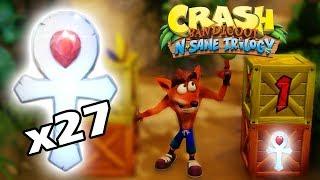 Crash Bandicoot 1: N. Sane Trilogy - All Platinum Relics | 1080p 60fps