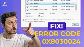 How to Fix Error 0x80300024 When Installing Windows