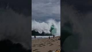 Dangerous Shorebreak Vs Tourist! #surf #beach #waves