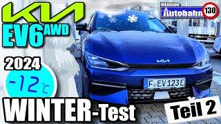 2024 Kia EV6 AWD WINTER - TEST - 239 kW 325 PS GT-line - Review Fahrbericht Infos Verbrauch deutsch