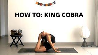 How to do King Cobra pose (Raja Bujangasana) - Tutorial