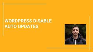 How to Disable Automatic Updates in WordPress for Core, Plugins and Themes - Step by Step Guide