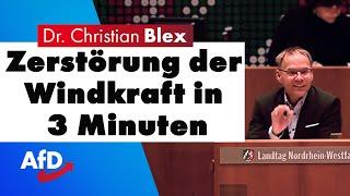 Zerstörung der Windkraft in 3 Minuten | Dr. Christian Blex AfD