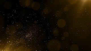 Golden Dust Particles Animation Background video | 4K Gold Dust