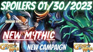 NEW MYTHIC Gems of War SPOILERS January 30th 2023 | ALL Platforms NEW CAMPAIGN events troops etc.