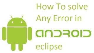 Error in eclipse - an error has occured, see the log files [solved]