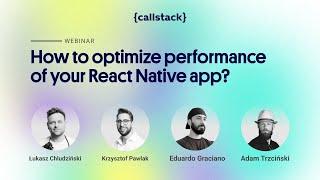 {Webinar} How to optimize React Native app performance?