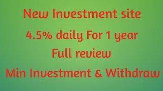 Generatefund | 4.5% daily for 1 year | full review Min invest