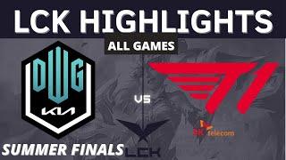 DK vs. T1 | All Games HIGHLIGHTS - LCK FINALS Summer Split 2021 | DAMWON KIA VS T1