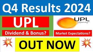 UPL Q4 results 2024 | UPL results today | UPL Share News | UPL Share latest news | UPL Dividend