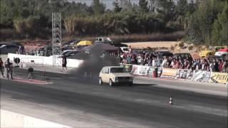 10 seconds Nitrous Street Rabbit Mk1 PD TDI 1/4 mile Daytime