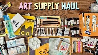  Big Art Supply Haul  Watercolors, Gouache, Ink & more // Art Materials Shopping Spree
