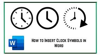 How to Insert Clock Symbols in Word Hindi