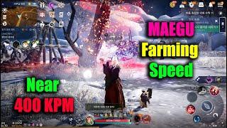 Black Desert Mobile Maegu Farming Speed Testing