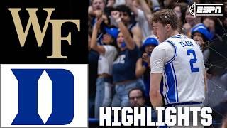 COOPER FLAGG DROPS 28  Wake Forest Demon Deacons vs. Duke Blue Devils | Full Game Highlights | ESPN