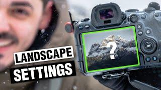 The BEST SETTINGS for LANDSCAPE Photography!?