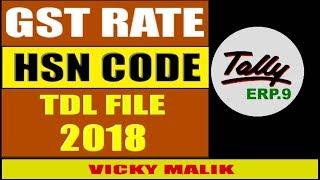 How to Show GST Rate with HSN Code TDL File In Tally ERP 9, Display Item With HSN Code & GST Rate