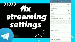 How To Fix Streaming Settings On Telegram App 2024