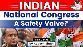 Debates about formation of Congress | Safety Valve Theory | Modern India | UPSC | General Studies