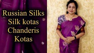 Mushroo Silks, Silk Kotas, Russian Silks, Chanderis, Kotas, Surekha Selections, August 2024