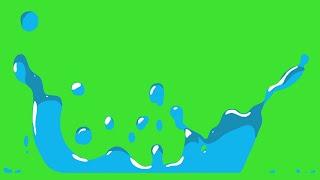 BEST 12 Splash Water Elements Effect Green Screen || By Green Pedia