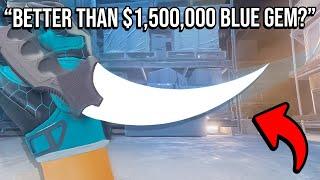 "my knife is better than $1,500,000 blue gem"