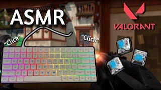 ASMR Gaming | VALORANT BLUE SWITCHES | No Talking 