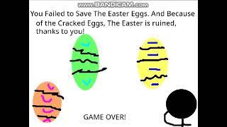 Stickman Loves Easter Eggs (MD Bootleg) Continue + Game Over