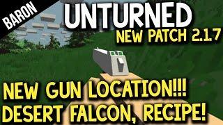 Unturned Patch 2.1.7 - New Gun Desert Falcon Location, New Recipe, Patch Notes!